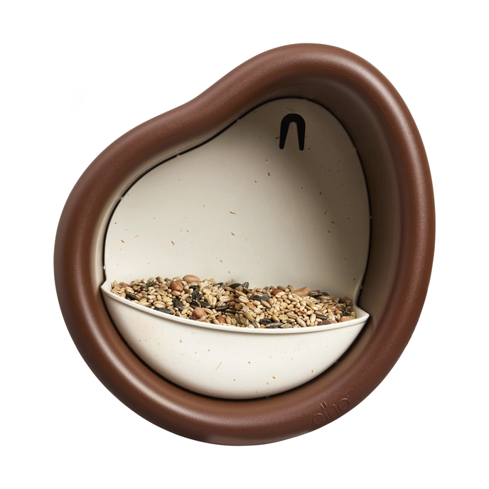 organic vogelfutterhaus 25cm kastanien braun